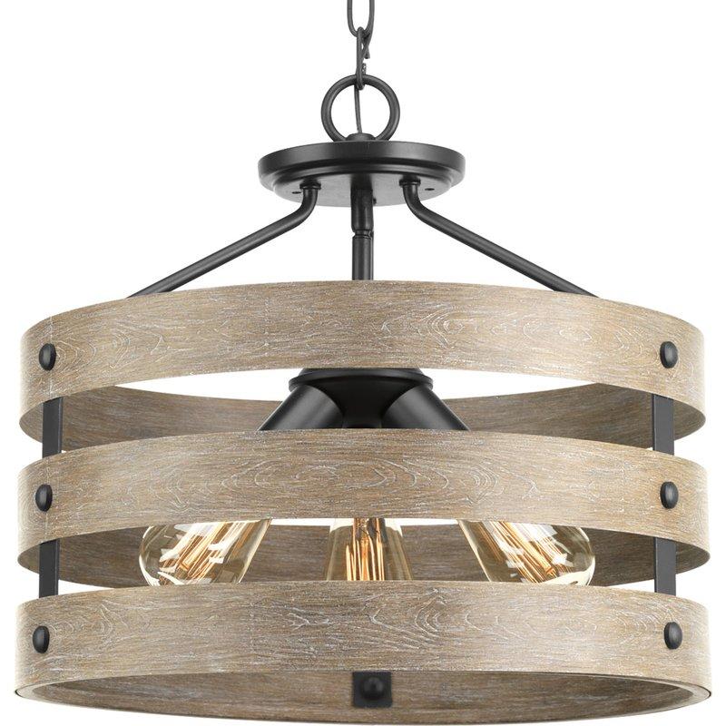 Emaria 3-Light Drum Pendant