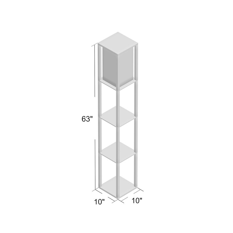 Shelf 63" Column Floor Lamp