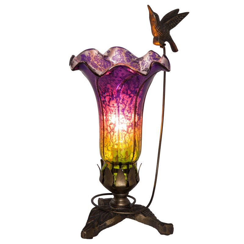 Dowsett Hummingbird Lily 10.25" Table Lamp