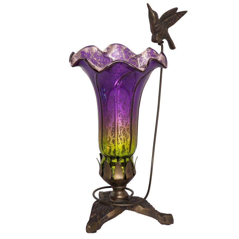 Dowsett Hummingbird Lily 10.25" Table Lamp