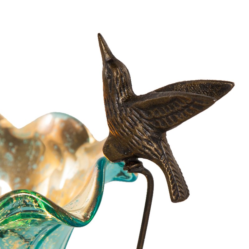 Dowsett Hummingbird Lily 10.25" Table Lamp