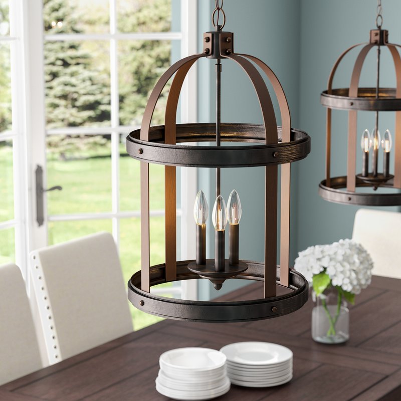 Pawling 3-Light Lantern Cylinder Pendant