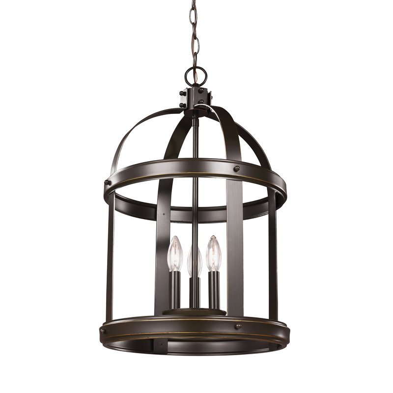 Pawling 3-Light Lantern Cylinder Pendant