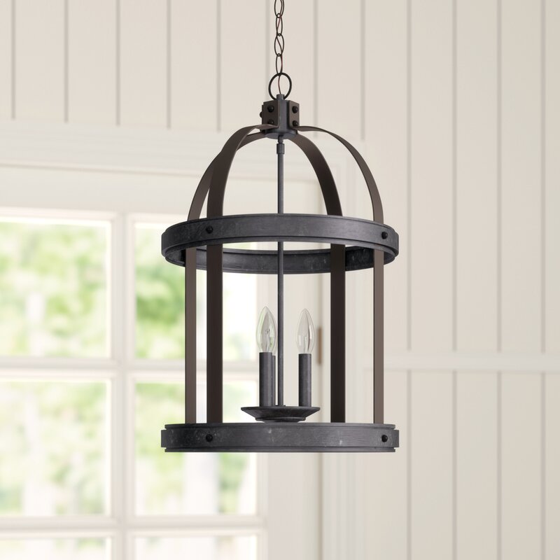 Pawling 3-Light Lantern Cylinder Pendant