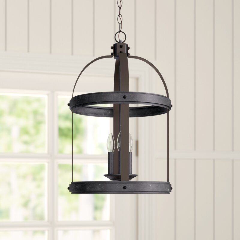 Pawling 3-Light Lantern Cylinder Pendant