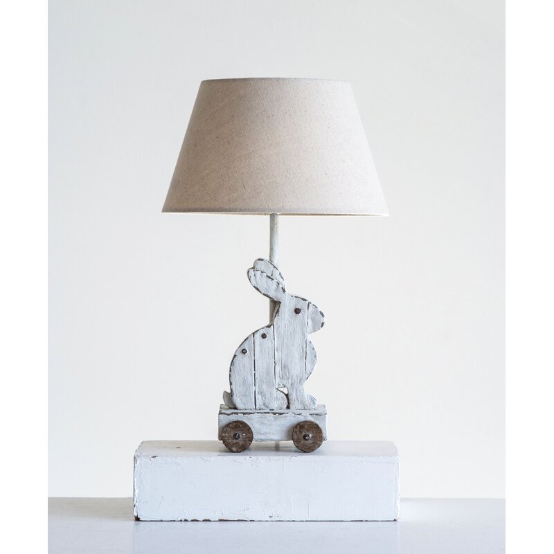 Kinzel Rabbit Rolling Toy 16.25" Table Lamp