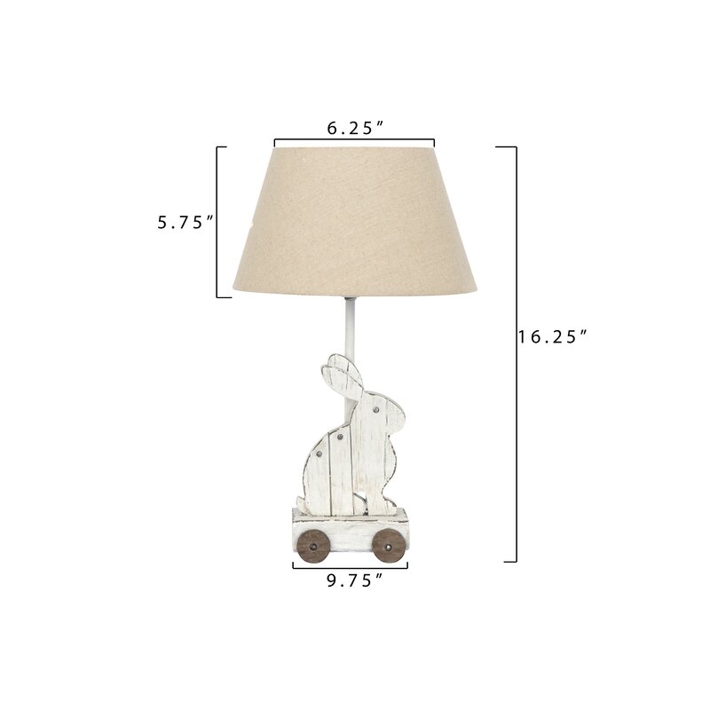 Kinzel Rabbit Rolling Toy 16.25" Table Lamp