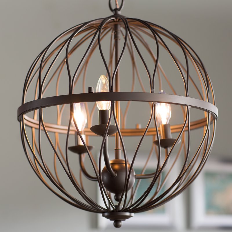 Brittain 3-Light Globe Chandelier