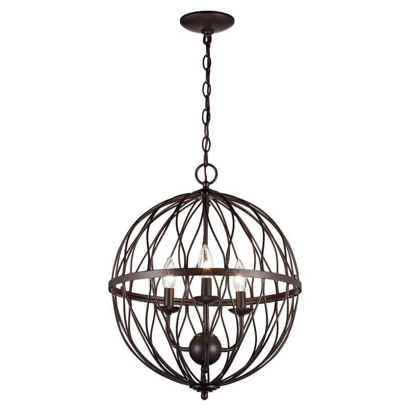 Brittain 3-Light Globe Chandelier