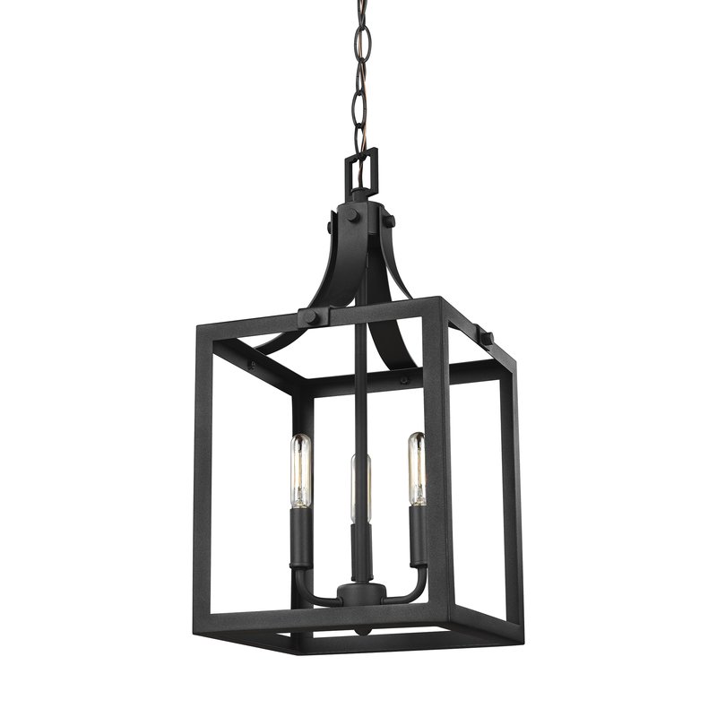 Sherri-Ann 60W 3-Light Metal Foyer Pendant