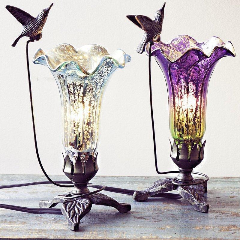 Dowsett Hummingbird Lily 10.25" Table Lamp