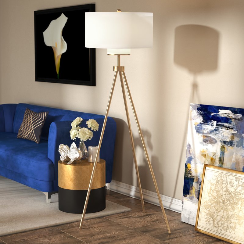 66" Tripod Floor Lamp