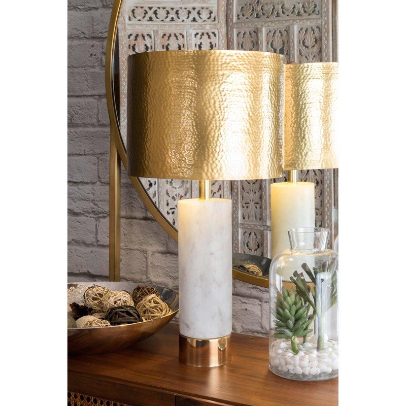 Dravis Marble and Iron 23" Desk Lamp